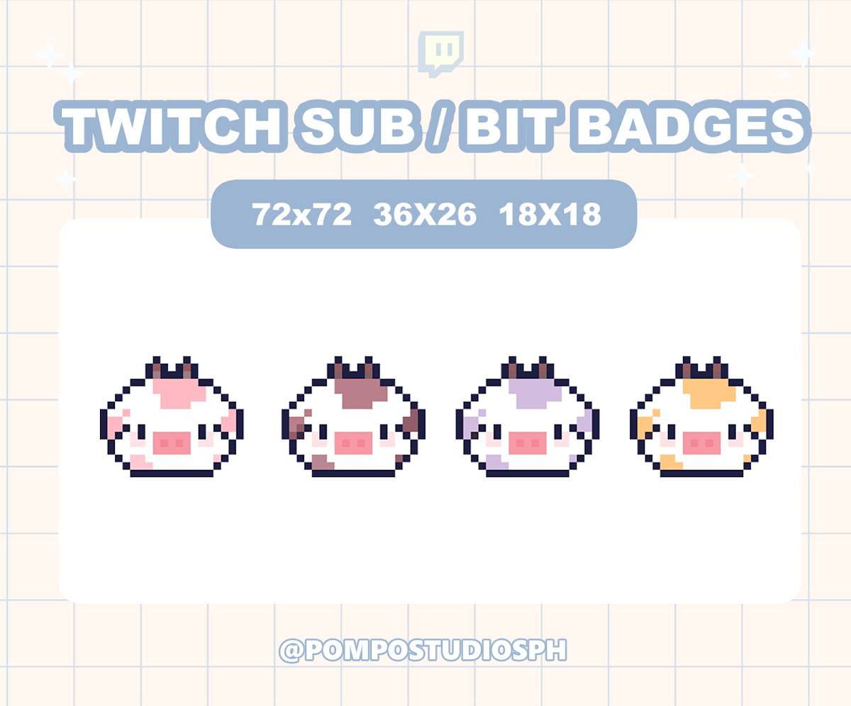 How I Create PIXEL ART Twitch Sub Badges 