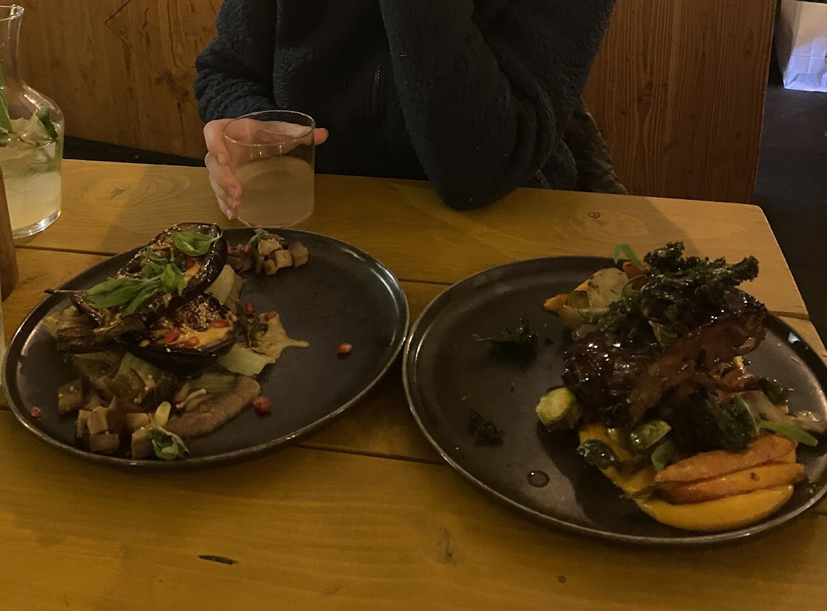 Shroom Steak and Asian Aubergine