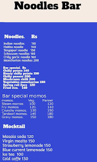 Noodles Bar menu 1