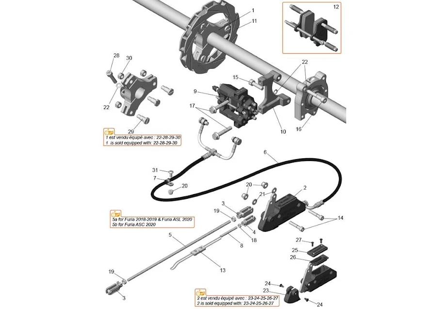 REAR BREAK FURIA 2022-2024