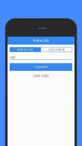 Russian Ruble to Canadian Dollar Currency App
