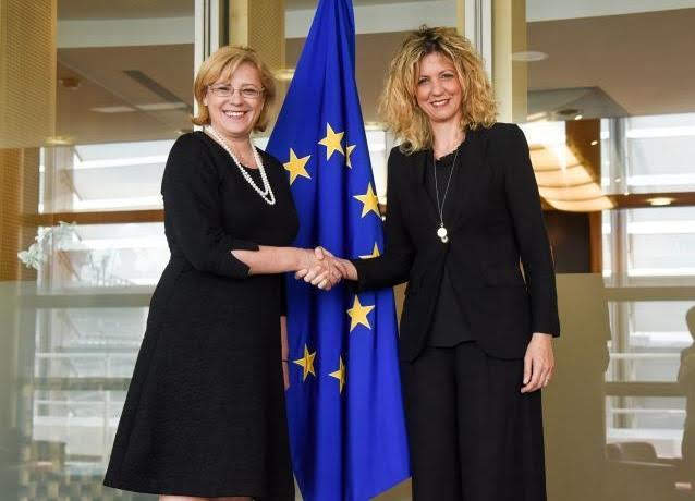 Cretu e Lezzi - © European Union, 2018/Photo: Jennifer Jacquemart