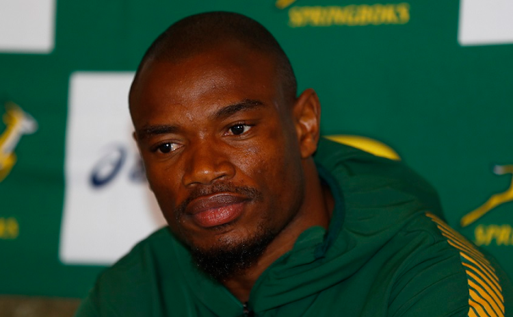 Makazole Mapimpi during the Springbok press conference at Beverly Hills Hotel in Durban on September 21 2022. Picture: Steve Haag/Gallo Images