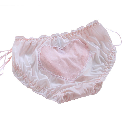 Title 1, Japanese Agaric Cut-Out Love Ice Silk Underwear...