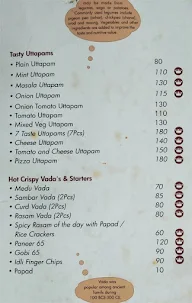 Madras Coffee House menu 4