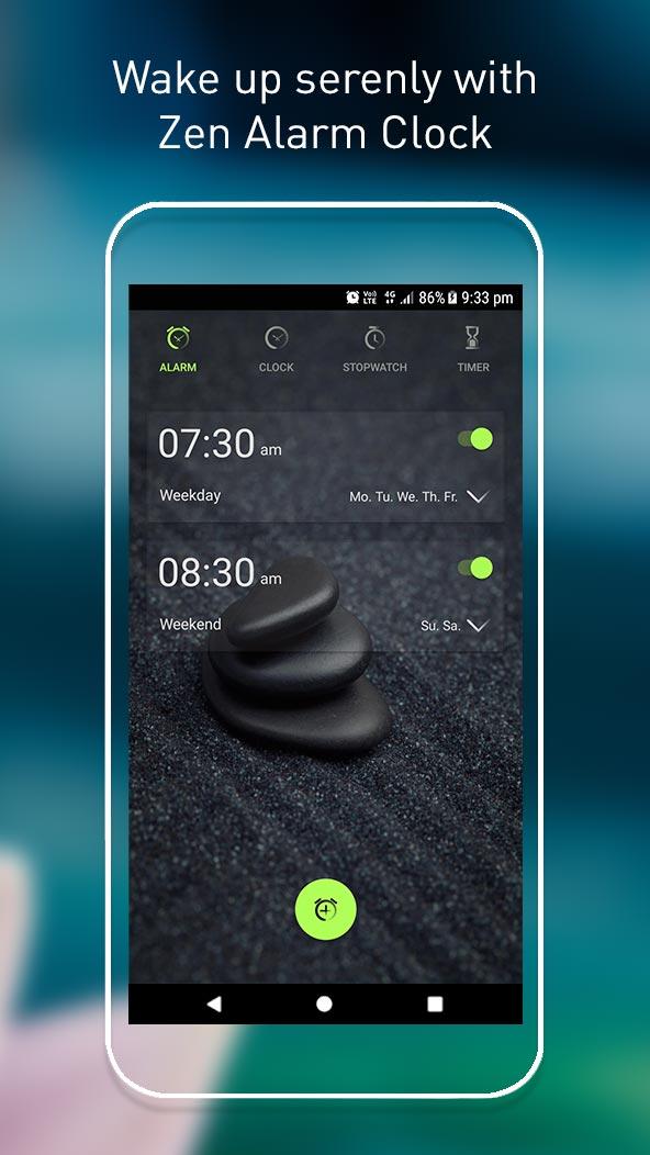 Zen Alarm Clock Screen 1