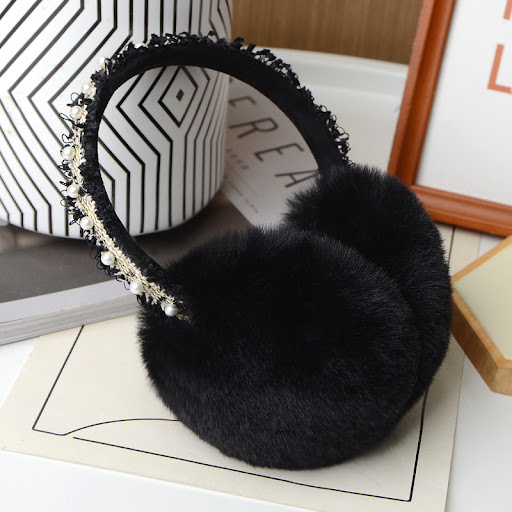 Title 5, Rabbit Fur Earmuffs Womens Autumn and Winter W...