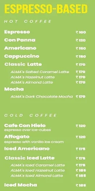 Alma Bakery And Cafe menu 8