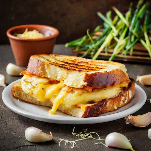 Grilled Garlic Cheese Sandwich