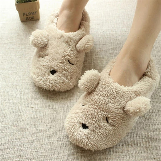 Title 4, Cartoon bag with cotton bear on the floor. Perf...