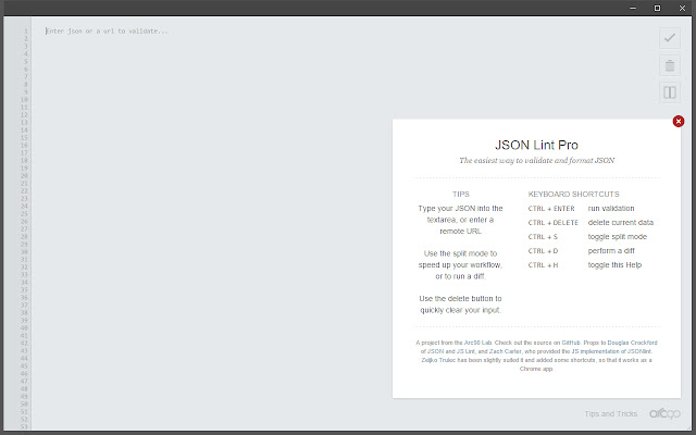 JSON Lint Pro chrome extension