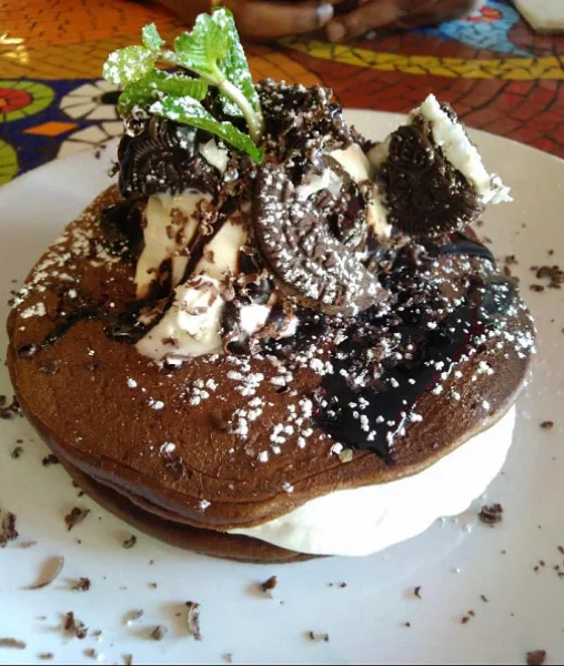 Oreo Chocolate Pancakes
