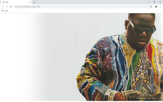 The Notorious B.I.G. New Tab Theme