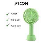 (Tặng Pin Và Cáp Sạc) Quạt Tích Điện Mini Cầm Tay - Để Bàn N9 Có Đế Picom