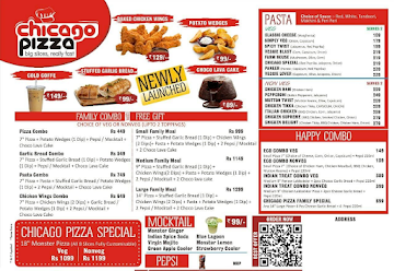 Chicago Pizza menu 