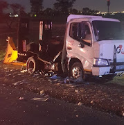 A gang of about 15 men allegedly ambushed and bombed a cash-in-transit van on the R114. 