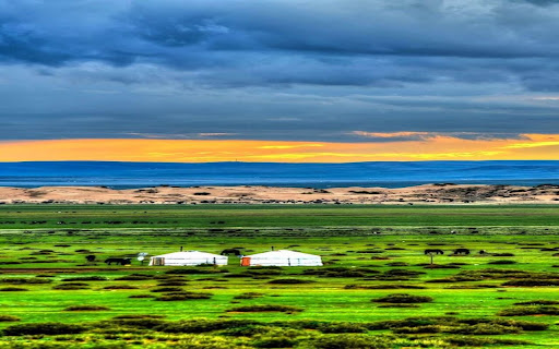 Mongolian Steppe wallpaper screenshot 1