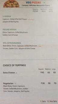 Domino's Pizza menu 2