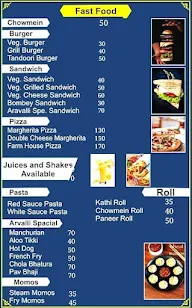 Aravalli Mount View Hotel And Restaurant menu 3