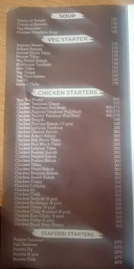 Golden Kitchen menu 1