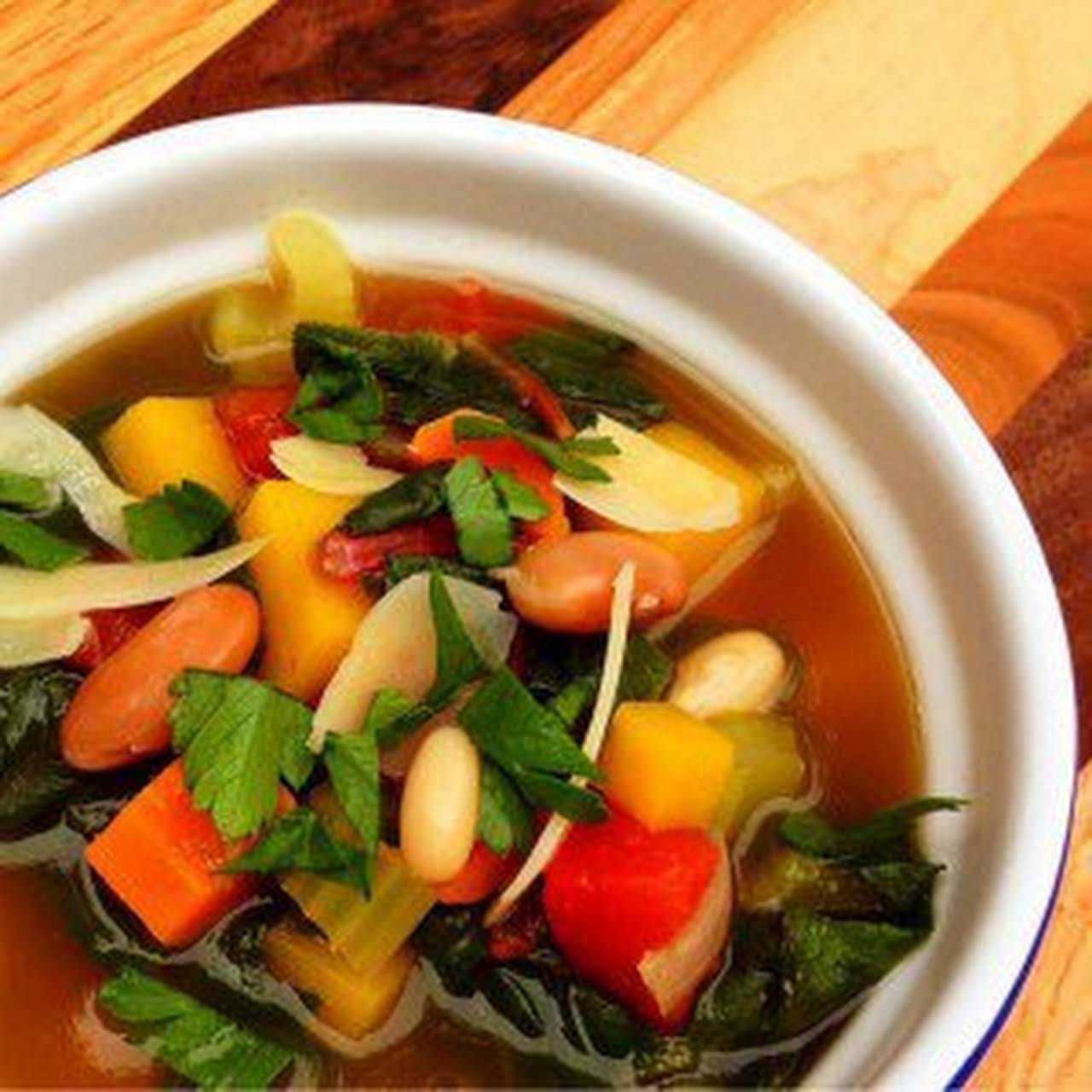 Vegetable Bean Soup  following Greens