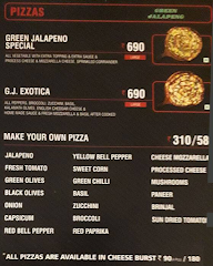 Green Jalapeno Pizza menu 7