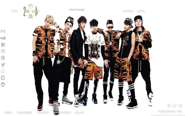 BTS Bangtan Boys Wallpaper chrome extension