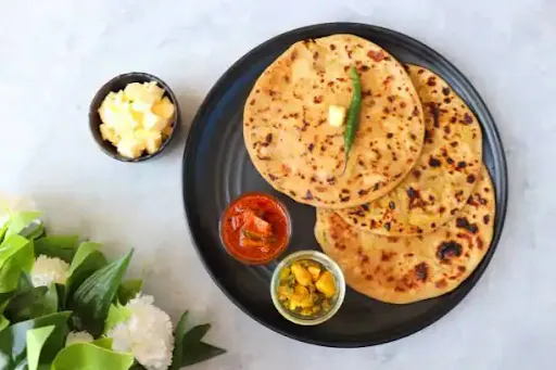 2 Aloo Pyaaz Paratha.