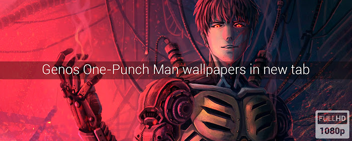 Genos One-Punch Man Wallpapers New Tab marquee promo image