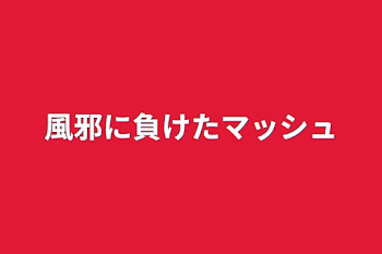 風邪に負けたマッシュ