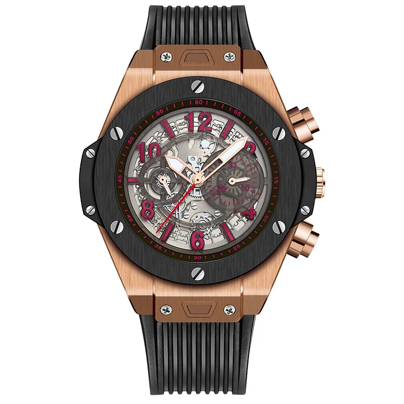 Title 3, Reloj mecánico hueco automático de silicona par...