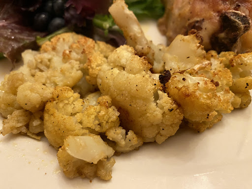 Really Easy Roasted Cauliflower