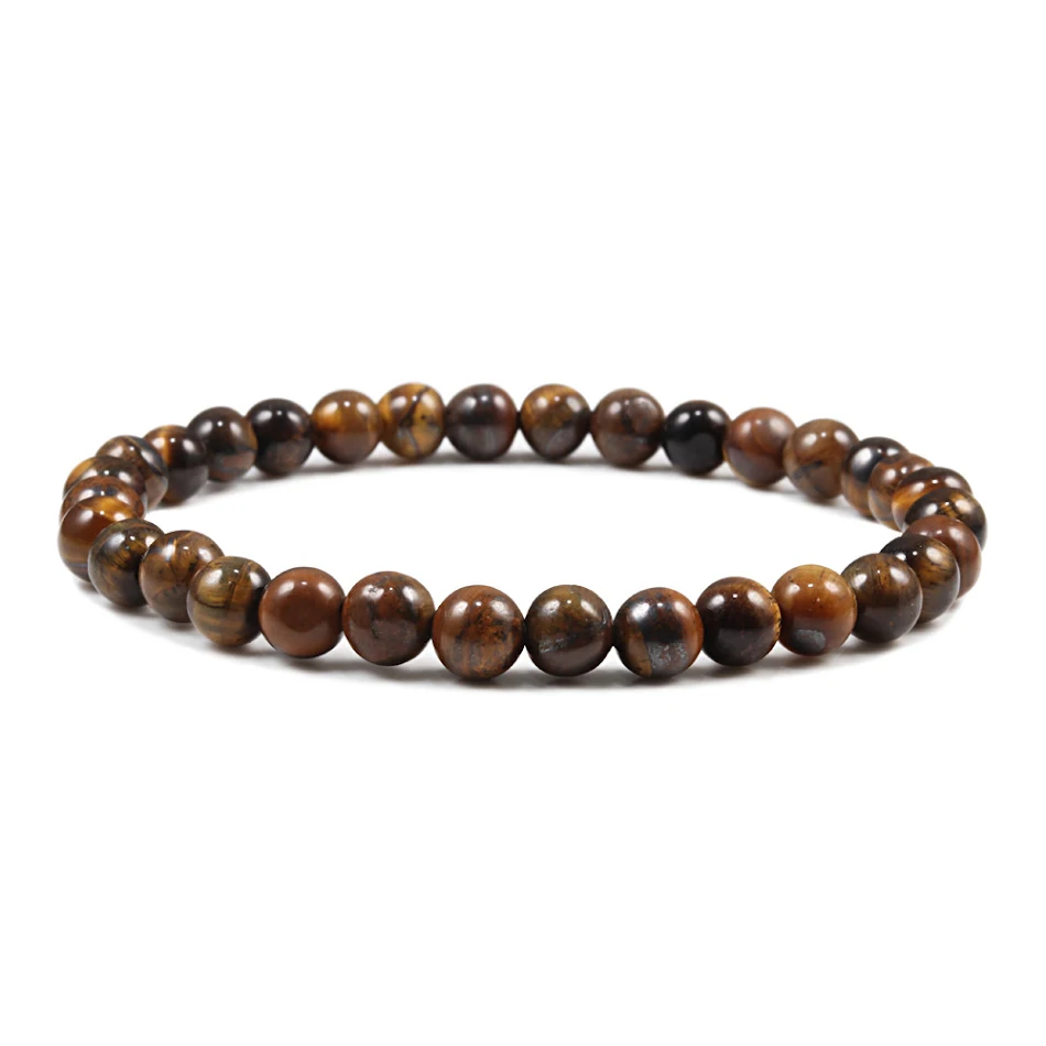 Boeddha Parels Armband 6mm Foto Steen Wit Ervaar innerlijke rust en balans met deze spirituele armband voor meditatie.