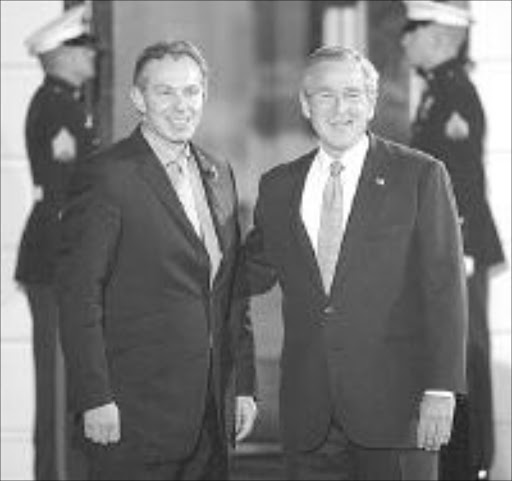 Tony Blair, UK President and George Bush, US President. © Uknown.