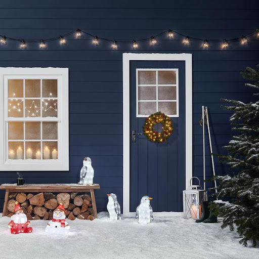 Title 1, Acrylic Penguin Christmas Decoration Light Orna...