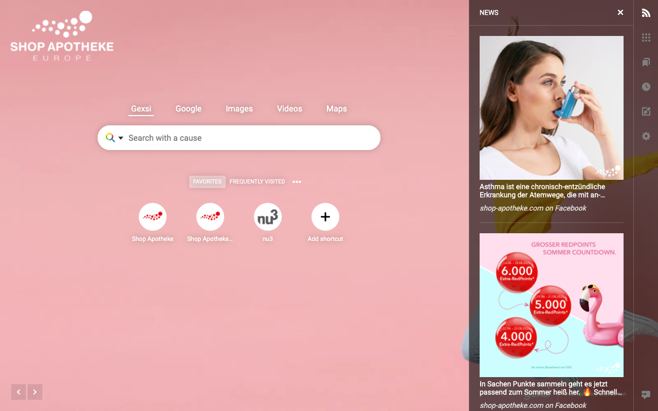 Shop Apotheke New Tab Preview image 4
