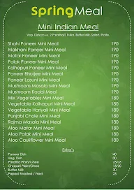 Spring Meal menu 3