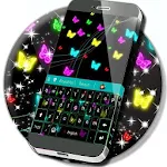 Cover Image of Download Neon Butterflies Keyboard 1.279.1.200 APK
