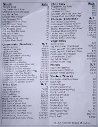 Neha's Treat menu 2