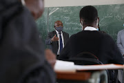 KZN premier Sihle Zikalala speaks to matrics at Ohlange High in Durban on Tuesday.