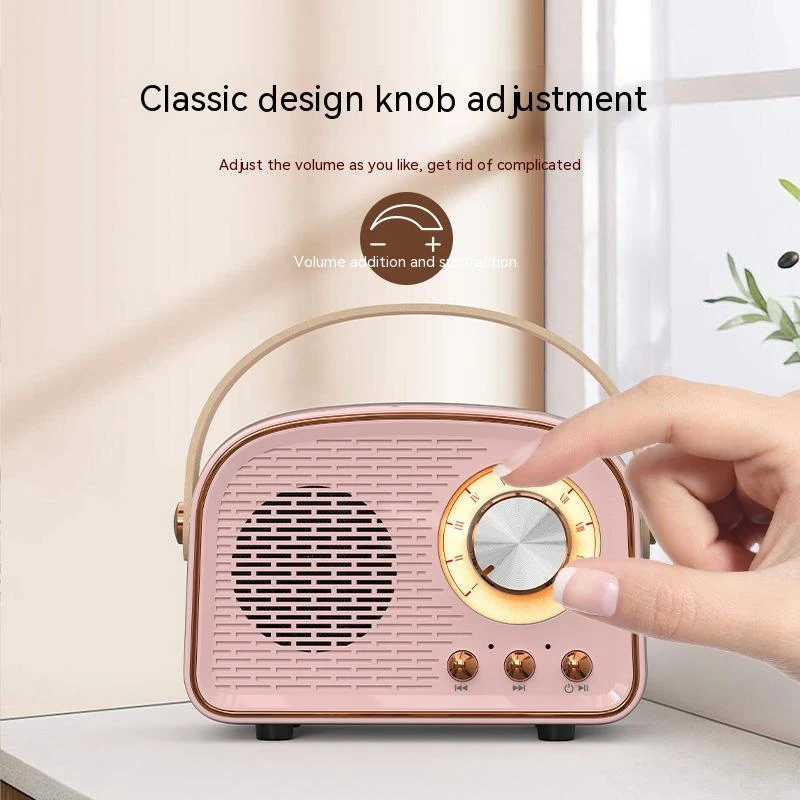 Title 2, Retro Radio Draagbare Draadloze Bluetooth Speak...