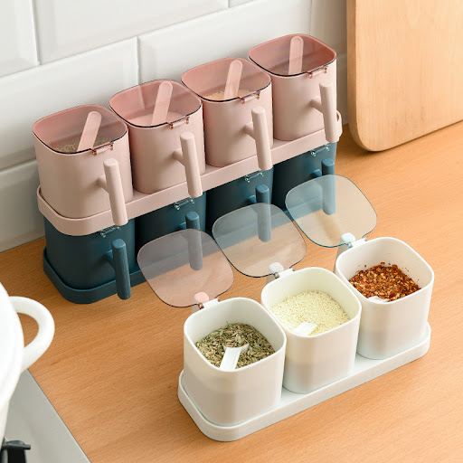 Title 5, Seasoning box set, kitchen salt shaker and hous...