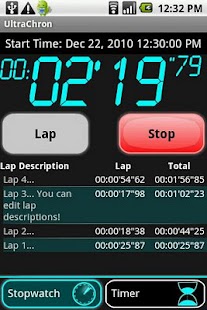 Download UltraChron Stopwatch & Timer apk