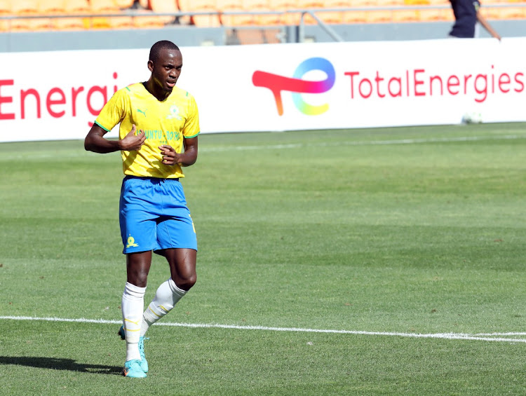 Peter Shalulile of Mamelodi Sundowns. Picture: SOWETAN/VELI NHLAPO