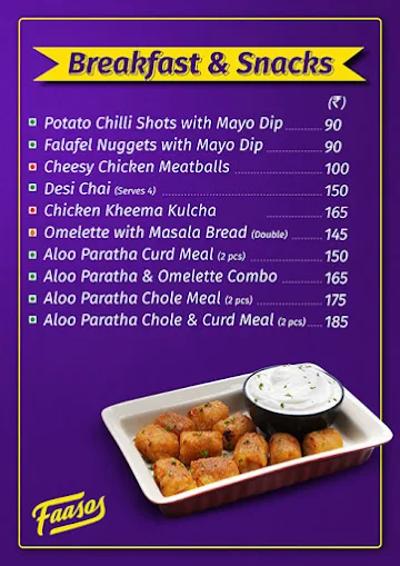 Faasos - Wraps, Rolls & Shawarma menu 