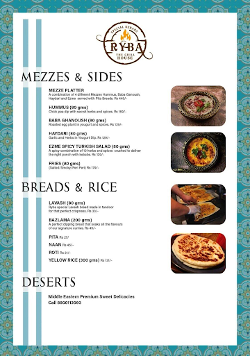 RYBA Cafe & Dining menu 