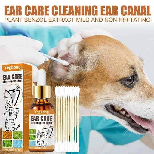 3-1PCS Cat Dog Ear Cleaner Drops Ear Wash Dirt Removal For Infectionn Control Pet Ear Cleaner Solution Cat Dog Cleaning 