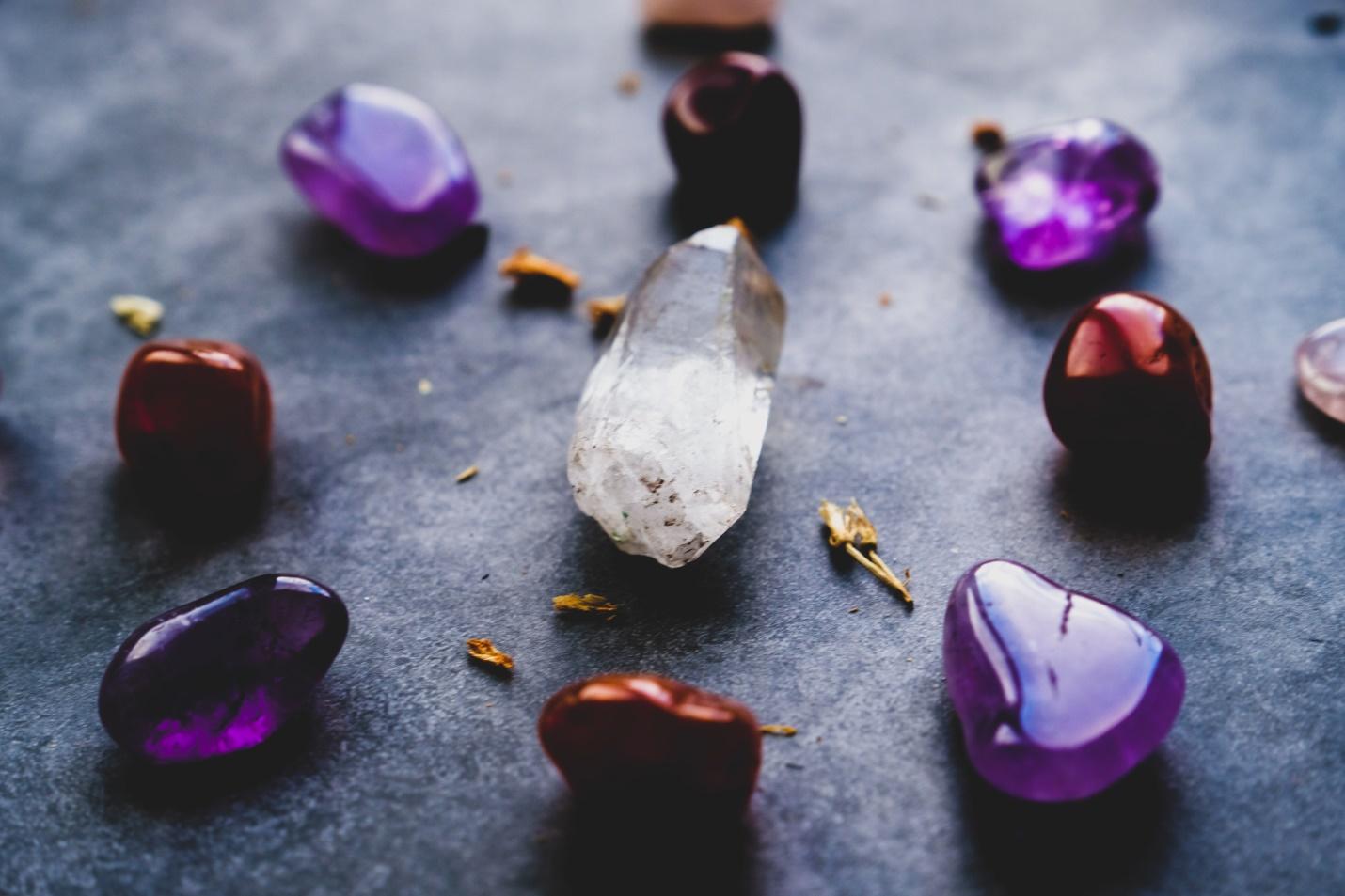 gems and minerals on display 