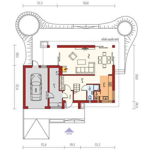 Tim II G1 - Rzut parteru