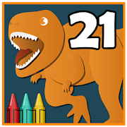 Coloring Book 21: More Dinosaurs